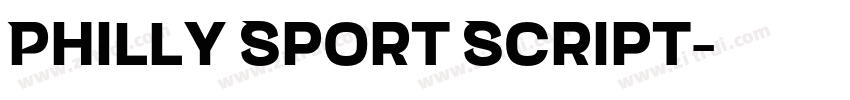 Philly Sport Script字体转换